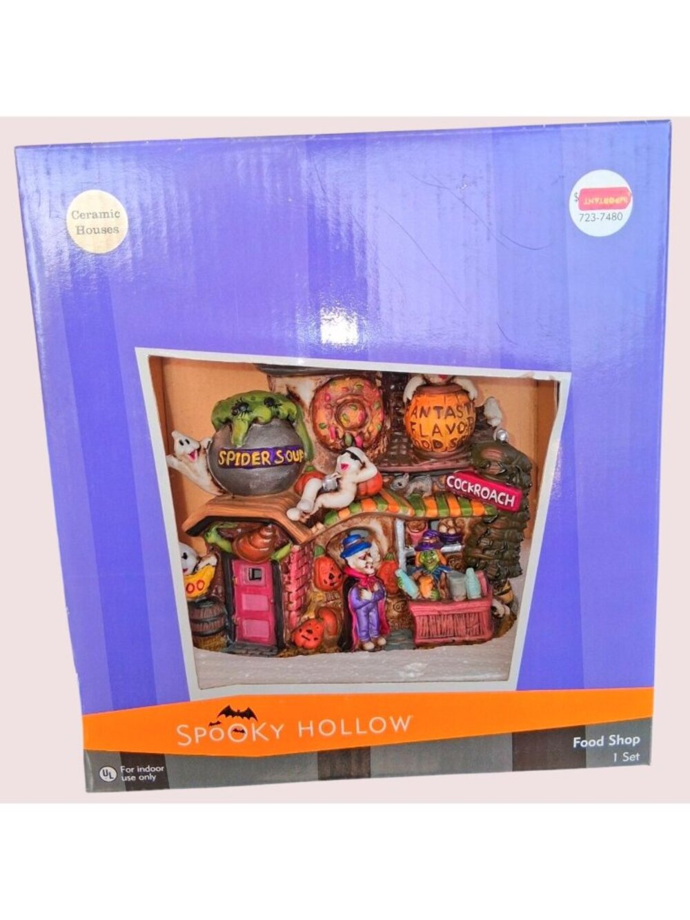 Spooky Hollow Ceramic Halloween Food Shop Decoration Indoor Use Colorful Painted